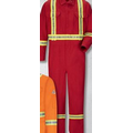 Bulwark Men's Premium Coverall w/CSA Reflective Trim - Red